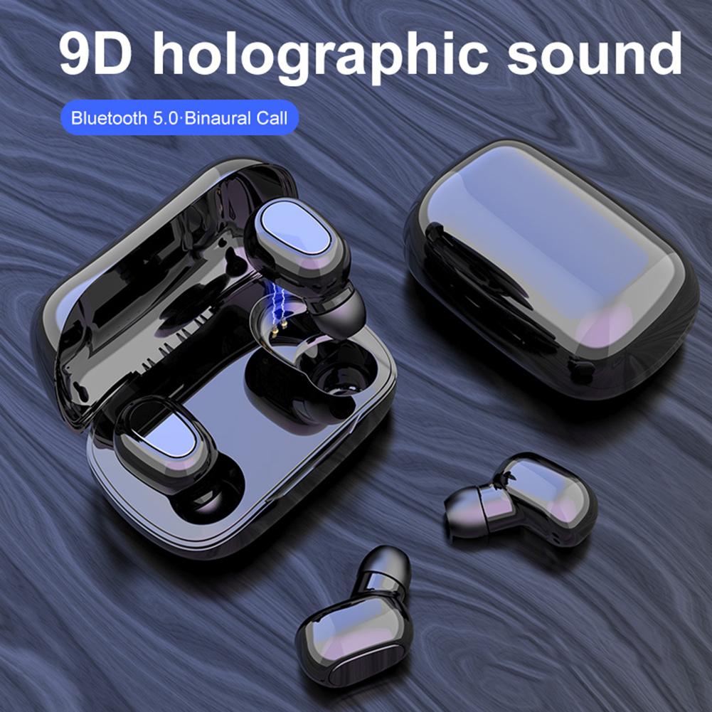 Tws Bluetooth 5.0 Sport Transpiratie Opladen Doos Draadloze Hifi In-Ear Oortelefoon