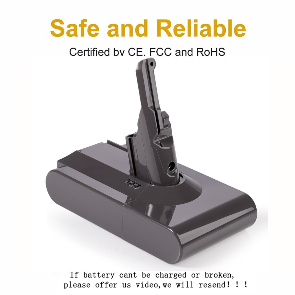 Batteria originale DysonV8 2022 mAh 12800 V al 21.6 per batteria ricaricabile aspirapolvere Dyson V8 assoluto/soffice/animale agli ioni di litio