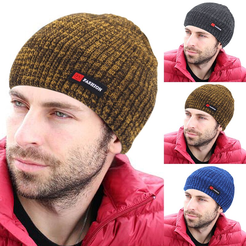 Skullies mutsen heren wintermuts dames gebreide mutsen voor heren pet wintermuts gorro dikke warme randloze bontmuts herenmuts