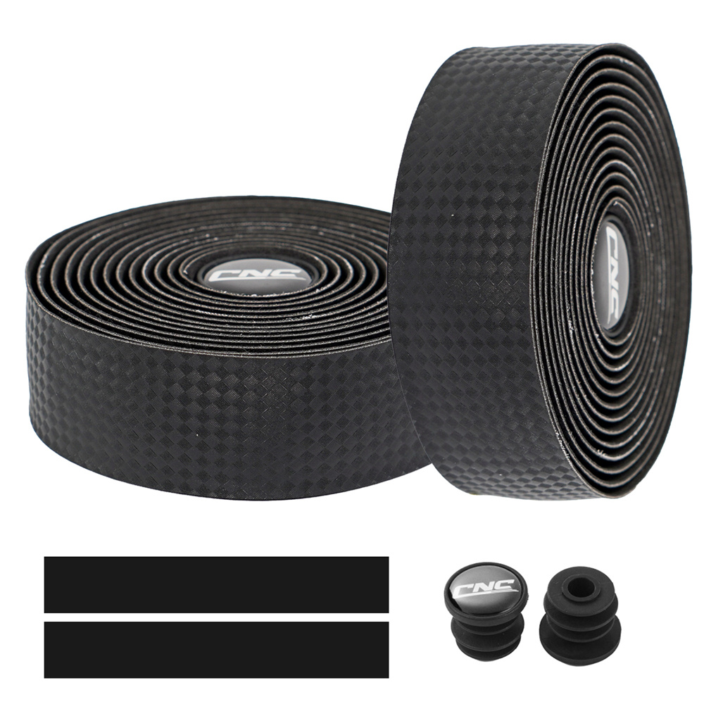 CHOOEE Bicycle Handlebar Tape Anti-Vibration Bike Tape Wrap Cycling Road Bike Handle Bar Tapes: 3K black