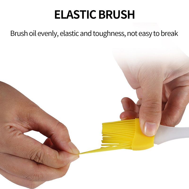Silicone Oil Brush Small Barbecue Brush Household Kitchen Baking Pancake Oil Brush Tool High Temperature Resistant No Hair