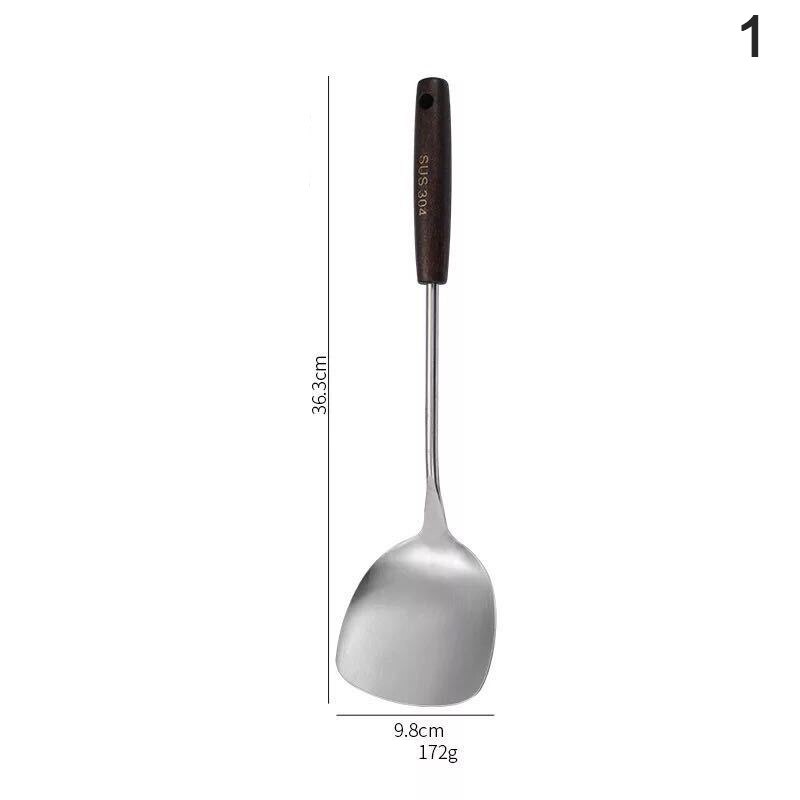1pcs Kitchen Tools Set Stainless Steel Cooking Tools Utensils Set Kitchen Gadgets Accessories Soup Spoon Spatula: A1
