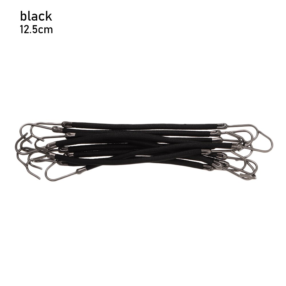 10 Pcs Paardenstaart Houder Vrouwen Elastische Haarbanden Haak Met Gom Dik Krullend Haar Black Apricot Bruin Styling gereedschap: Licht Groen