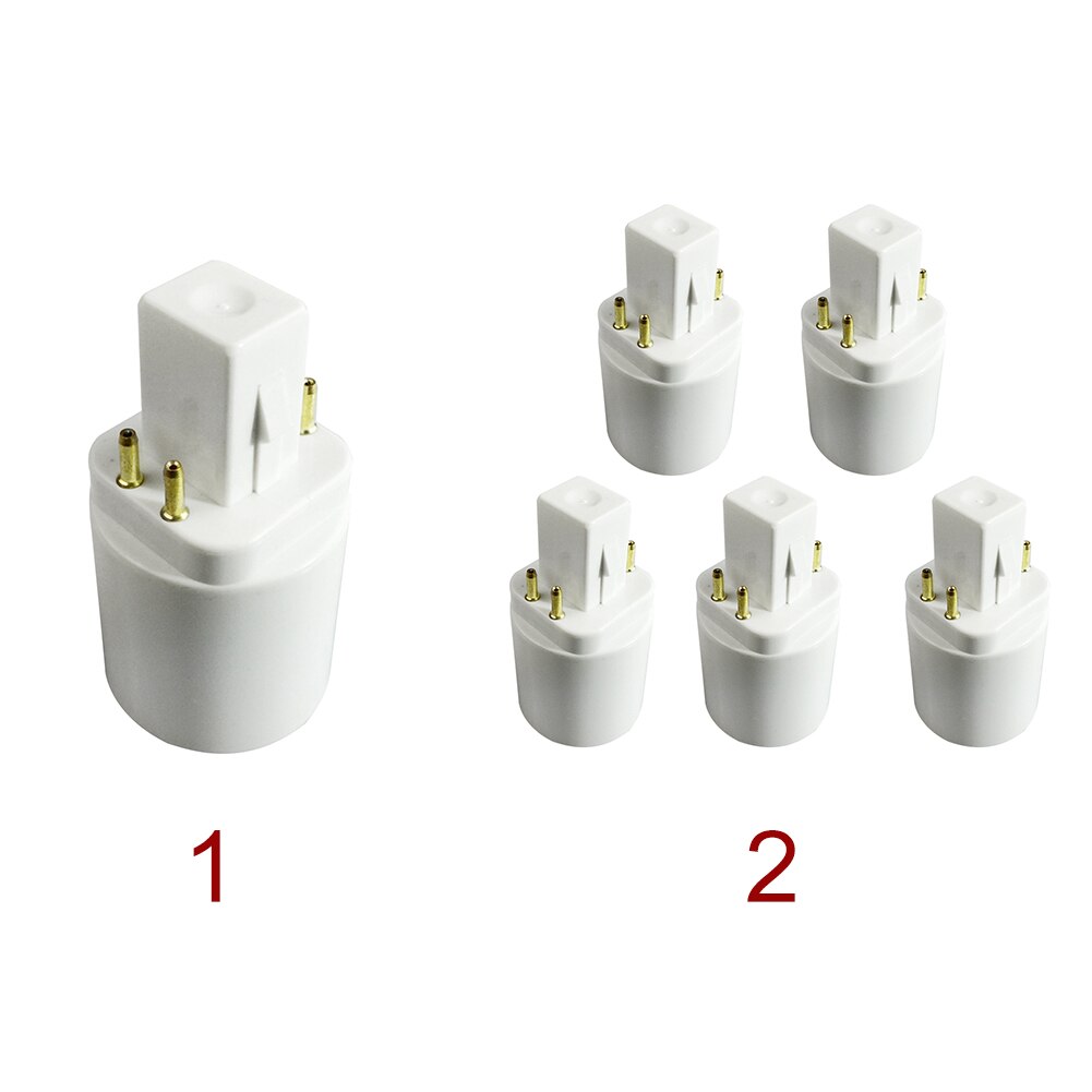 Home Plug 4 Pin For Bulb Converter Portable Lamp Holder Socket Adapter Travel Accessories Practical G24Q To E26/E27