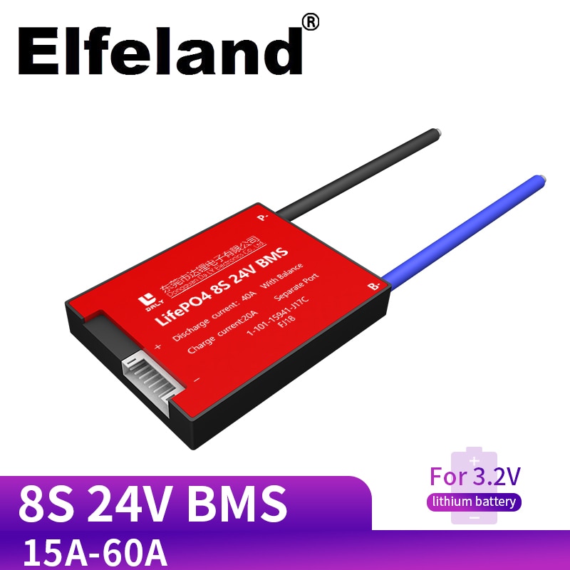 8s 24v 29,6 v 15a 20a 30a 40a 50a 60a bms Lithium lipo lifepo4 bms für elektrische Rolle verwenden für Lithium-batterie