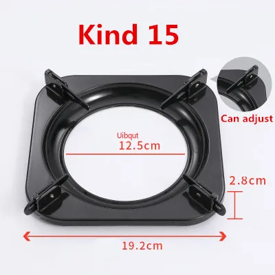 Soporte de hierro fundido para ollas y sartenes, estante para quemador, estufa de Gas, herramientas de cocina, accesorios de utensilios de cocina, protector de estufa: Castaño