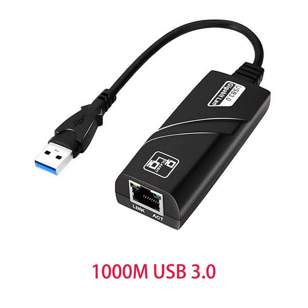 10/100/1000Mbps USB 3.0 cablato USB TypeC a Rj45 Lan Ethernet Adattatore RTL8153 Scheda di rete per PC MacBook Windows Laptop: Rosso