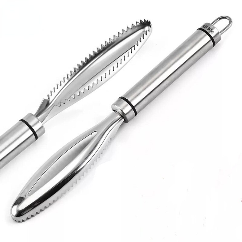 Grattoir à écailles de poisson en acier inoxydable, râpes à gratter, élimination rapide du poisson, nettoyage, éplucheur, pincettes à os, gadget