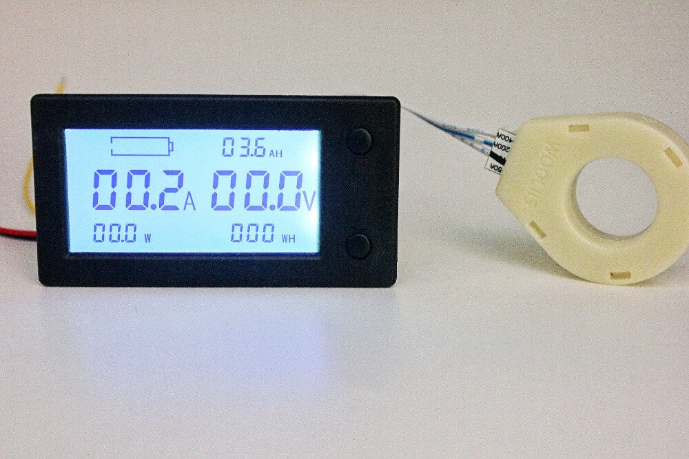 AiLi Batteriemonitor Tester Voltmeter Amperemeter 8-120V 0-350A 999Ah für Auto Auto Motorboot Wohnwagen Wohnmobil Wohnmobil Solar