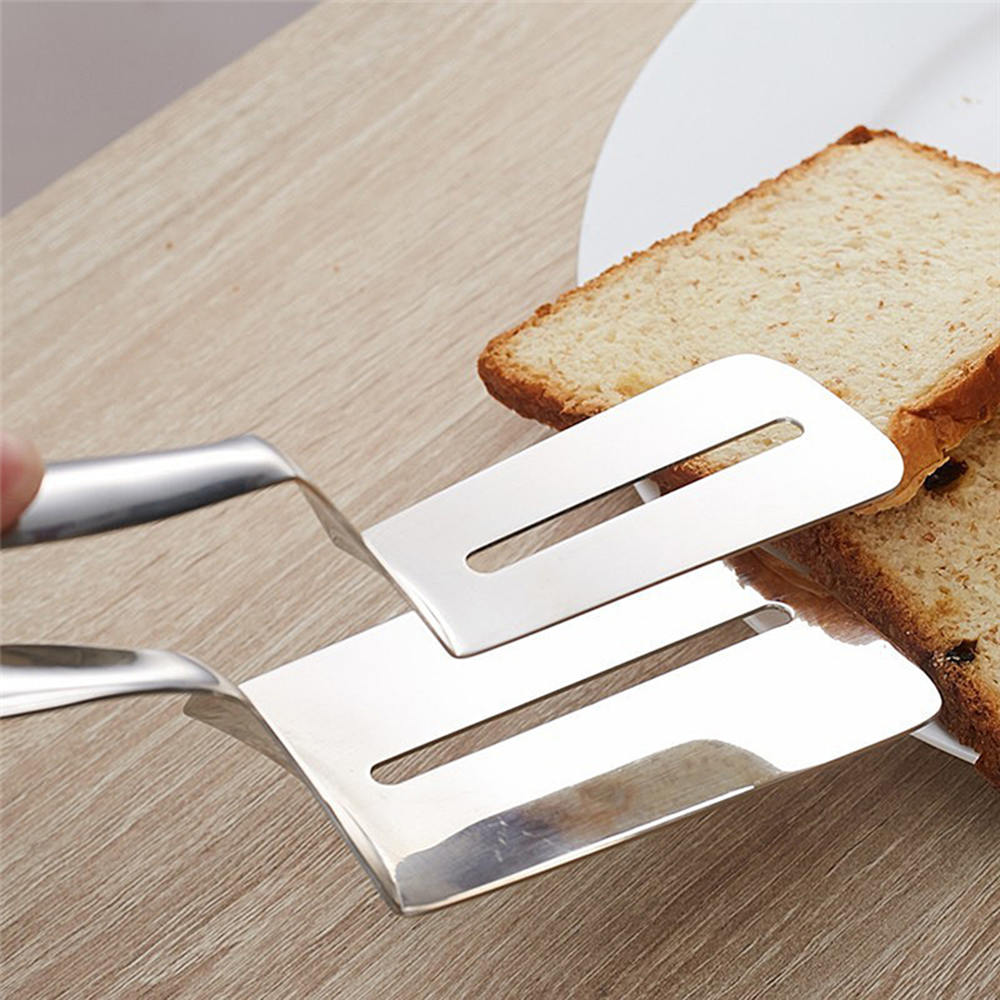 Stainless Steel Barbecue Steak Clamp Pliers Food Clamps Fried Fish Shovel BBQ Bread Kitchen Bread Meat Clamp