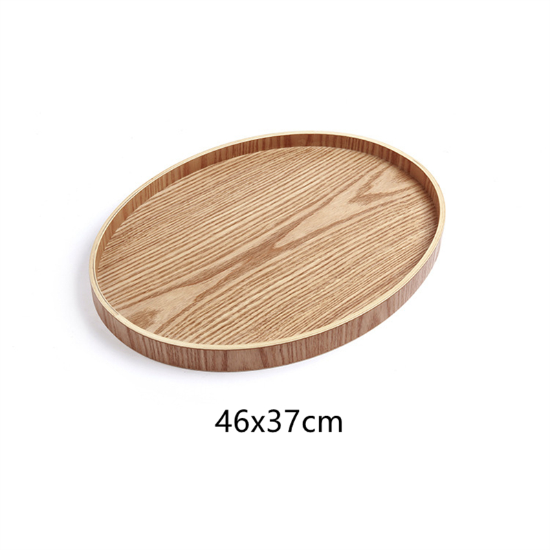 Hotel Restaurant Kitchen Wooden Tea Coffee Tray Dinner Food Fruit Storage Holder Outdoor BBQ Dishes Plates: 46x37x2.7CM