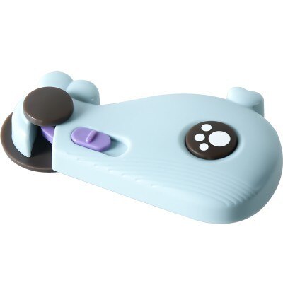 Cerradura de mano antipellizco para bebé ballena, cerrojo de seguridad infantil, Protector para armario, ventana, refrigerador, cajón de puerta: Azul cielo