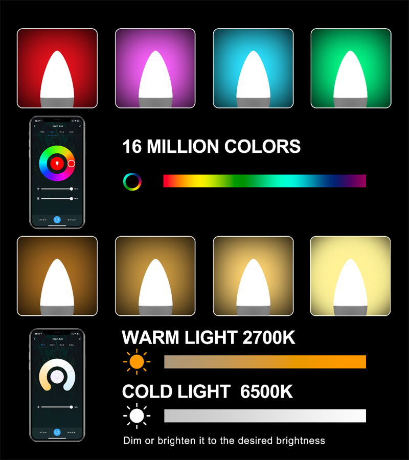 15W Tuya Zigbee Smart Led Lamp E27 E14 GU10 Rgb + Ww + Cw Smart Home Led Lamp Compatibel met Alexa Google Thuis