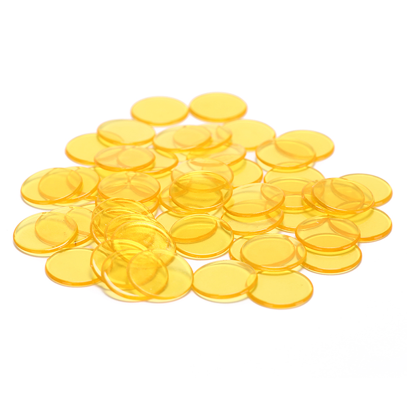 100 Stck/viel Zählen Bingo Chips Marker für Bingo Spiel Karten Kunststoff Bingo Chips 5 Farben für Höhle Unterricht und karneval Bingo Spiele: D