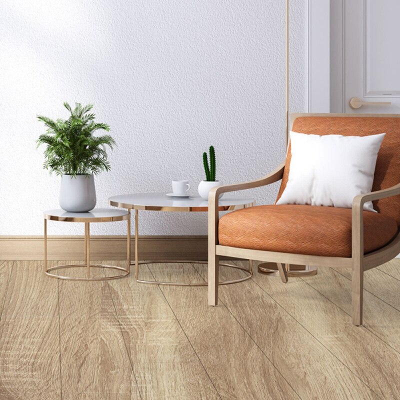 1 Roll PVC Wood Grain Floor Stciker Decal Self Adhesive Home Decoration 20*300cm Household Decor Stickers