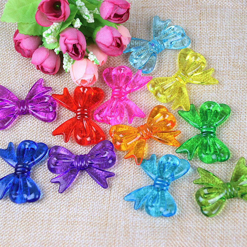 10Pcs 37*47Mm Transparant Acryl Boog Imitatie Crystal Losse Kralen Armband Ketting Sieraden Diy Bead Sieraden Met