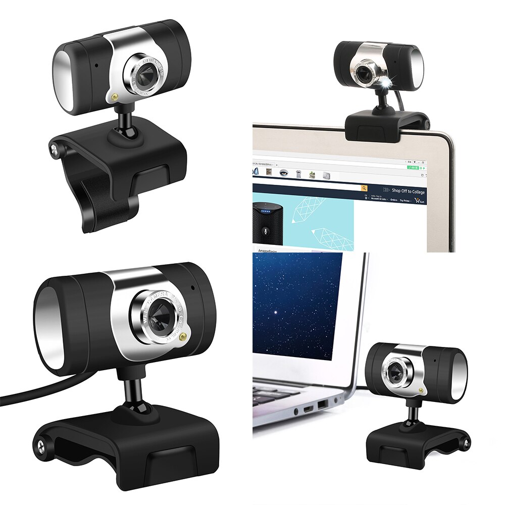 Web camera HD computer camera microphone USBWebcam Camera with MIC Clip-on for Computer PC Laptop Online video accessories