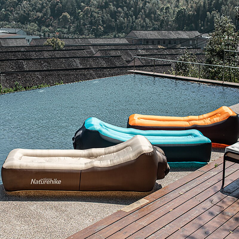 Naturehike Inflatable Beach Sofa Double-Layer Inflatable Bed Lunch Break Lazy Air Cushion Chair For Outdoor Camping Travel