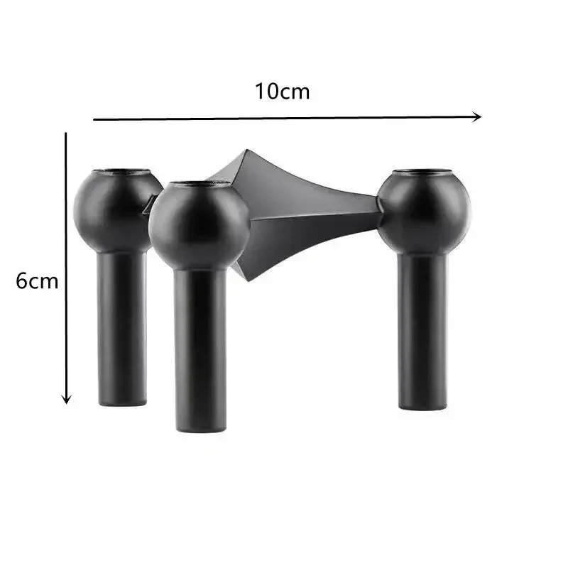 Metal Molecular Structure Candle Holder Nordic Silver Candlestick Centerpiece Living Room Decoration Home Decore Candelabra: Golden