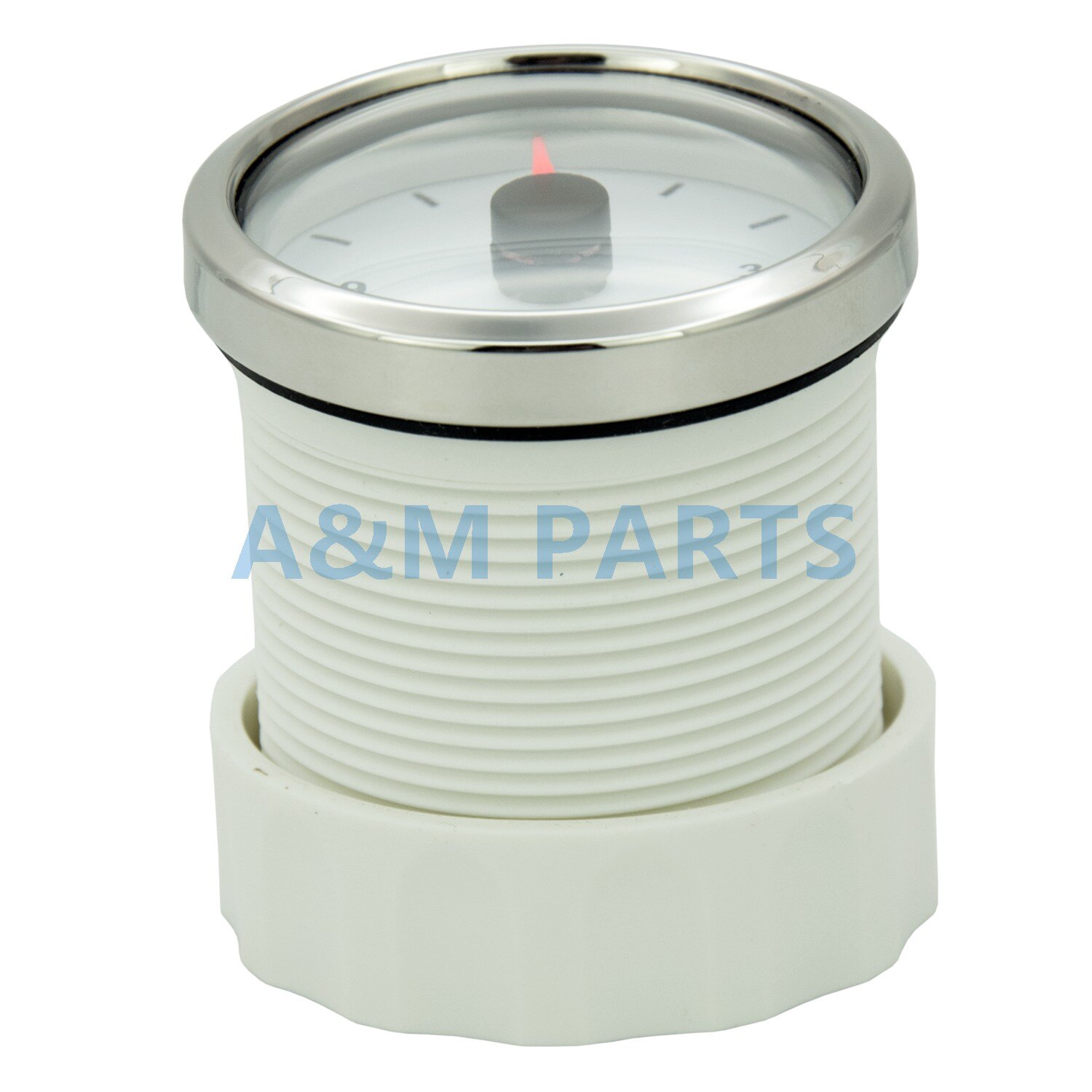 KUS Marine Quartz Clock Boat Car RV Hour Gauge White Face Dial 12 Hour 12V/24V