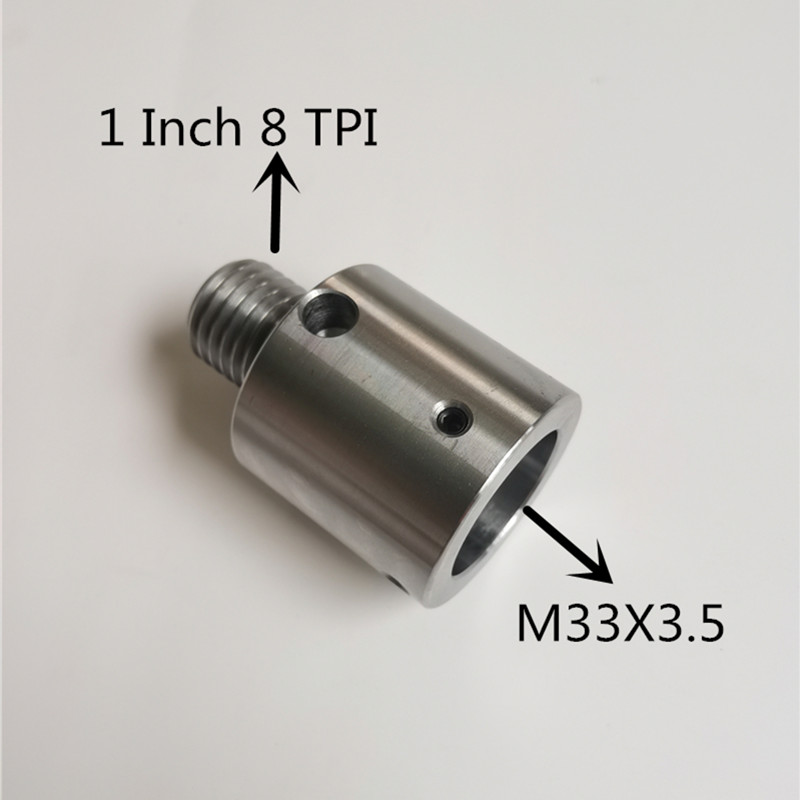 FMN-HOME, 1pc Tornio adattatore del mandrino 1 × 8TPI / M33 X 3.5 for M18 X 2.5 Discussione Chuck Inserire adattatore tornitura del legno Accessori Strumento ( Taglia : M33x3.5 to M18x2.5
