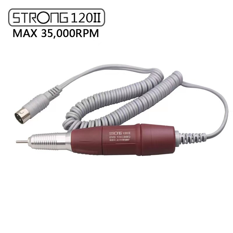 Nagel Polierer Kuli Starke 120 verrotten Silber 35000RPM Für Starke 210 90 204 207 Marathon- Kontrolle Kasten Elektrische Manikübetreffend bohrer Griff