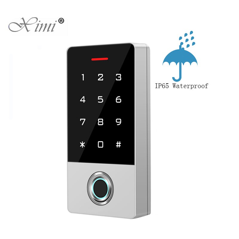IP68 Wasserdichte WIFI APP Biometrische Fingerprint Access Control TF1 Meatal Alone RFID Karte Tür Access Controller System