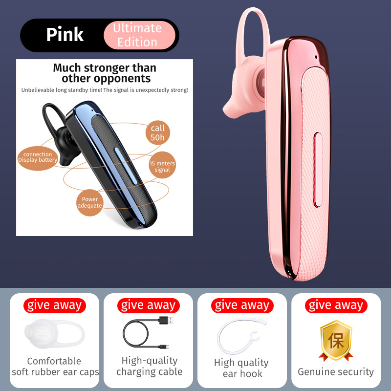 50% OFF For Sooyn bluetooth earphone gaming cool Working time 30 hours noise reduction E1 LZ-73 wireless bluetooth earphone: Chocolate
