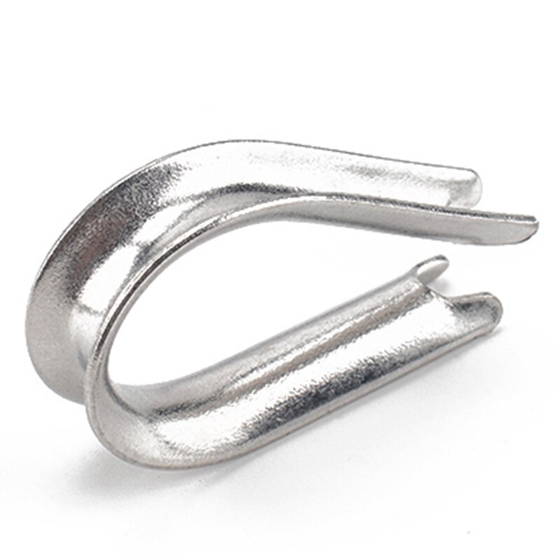 80 Pieces Cable Thimbles Wire Rope Thimbles M2 304 Stainless Steel Thimble Diameter Wire Rope Cable Thimbles Rigging