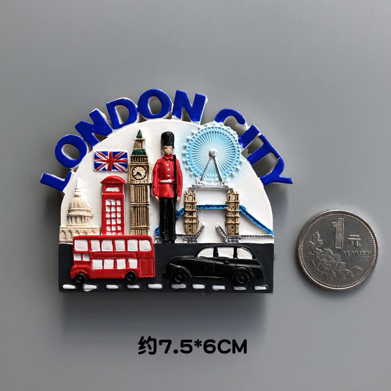 Magnete 3D London Post Office | Souvenir Di Londra In Resina | Collezione Da Viaggio Per Frigorifero | Fatto A Mano