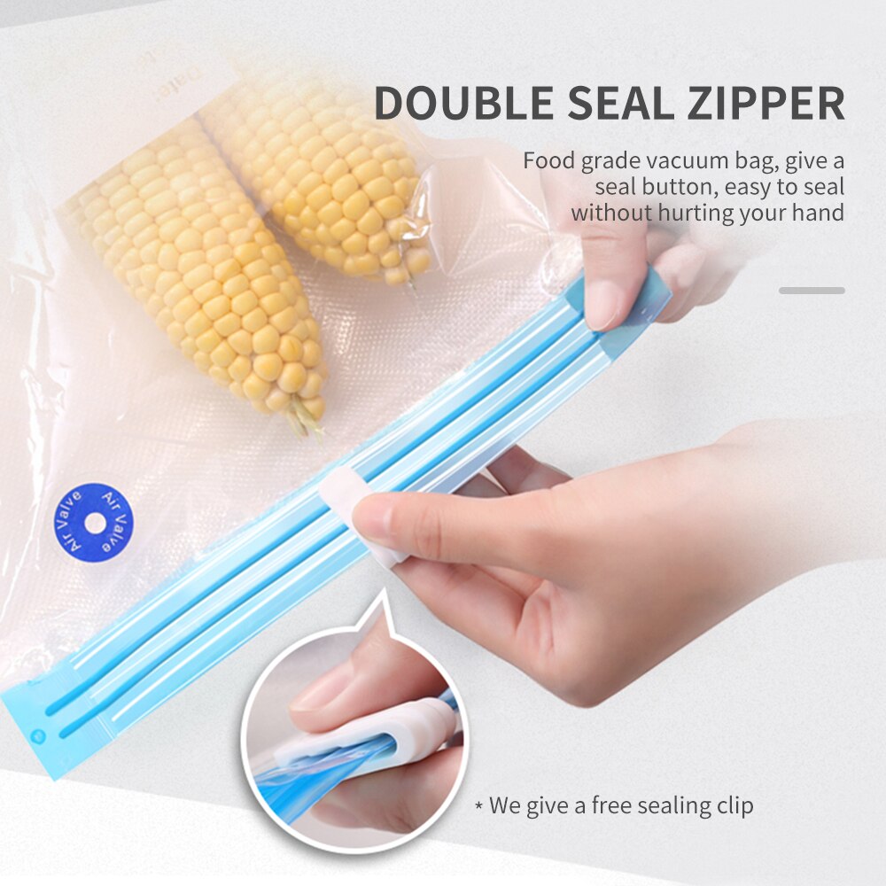 FUNHO – pompe à vide automatique USB pour aliments, Machine à emballer sous-vide, avec 5 sacs de recyclage, économiseur d'aliments