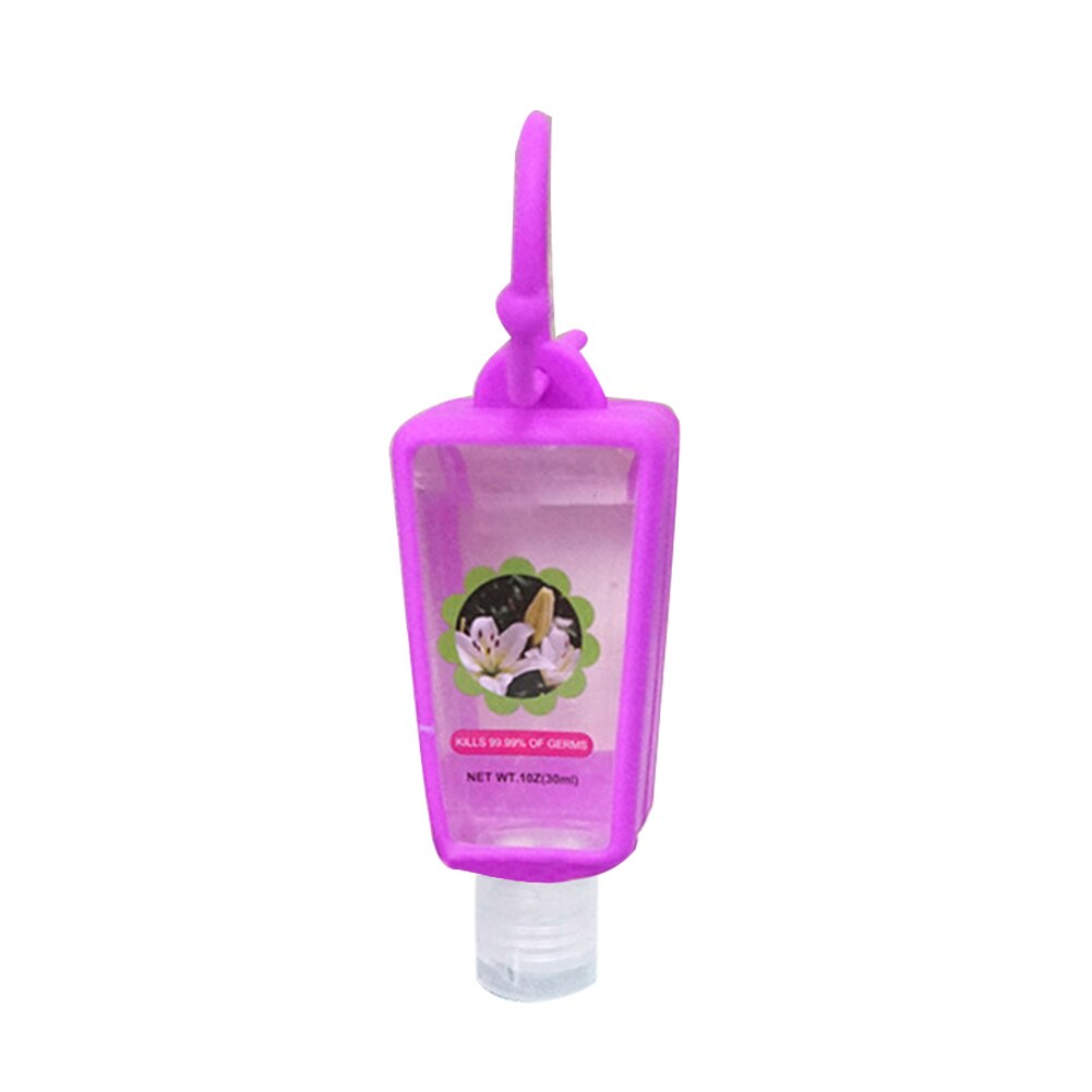 3Pcs/Set 30ml Random Color Silicone Hanging Protective Case Bottle Holder for Hand Sanitizer защитный чехол