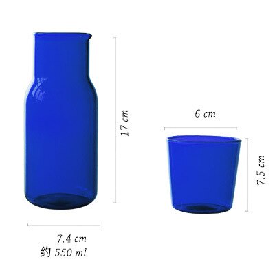 Blue Cups Coffee Mug Glass Cup Tea Milk Lemon Juice Coffee Water Cup Bar Drinkware Creativity wine glasses Home Cafe Drinkware: C