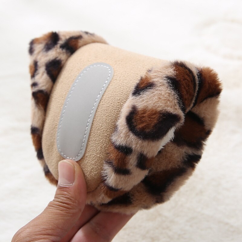 Zachte Bodem Thuis Slippers Vrouwen Luipaard Print Indoor Floor Slippers Non-Slips Schoenen Voor Slaapkamer Huis Warm Vrouw Slippers