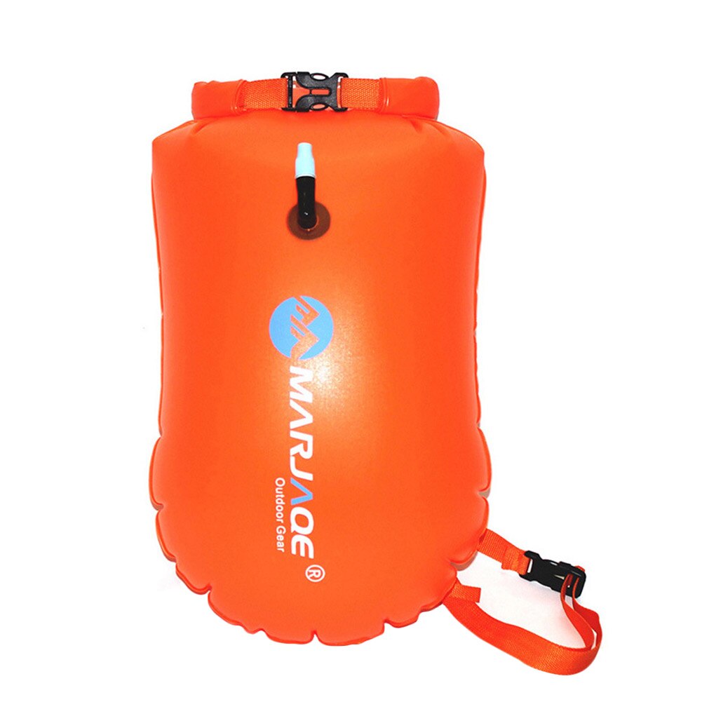 Swim Float Premium Waterdichte Opblaasbare Dry Bag Zwemmen Boei Voor Open Water Zwemmers: Orange