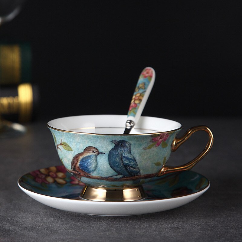 Benporslin porslin kopp och fat keramik enkel teservis moderna kaffekoppar tazas para café köksutrustning  yc50: Stil 14