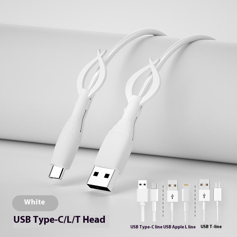 2in1 Silicone Cable Protector for Android/iPhone Anti-Snap Charger Cord Guard /w Reinforced Connector & Tangle-Free Organizer: Red