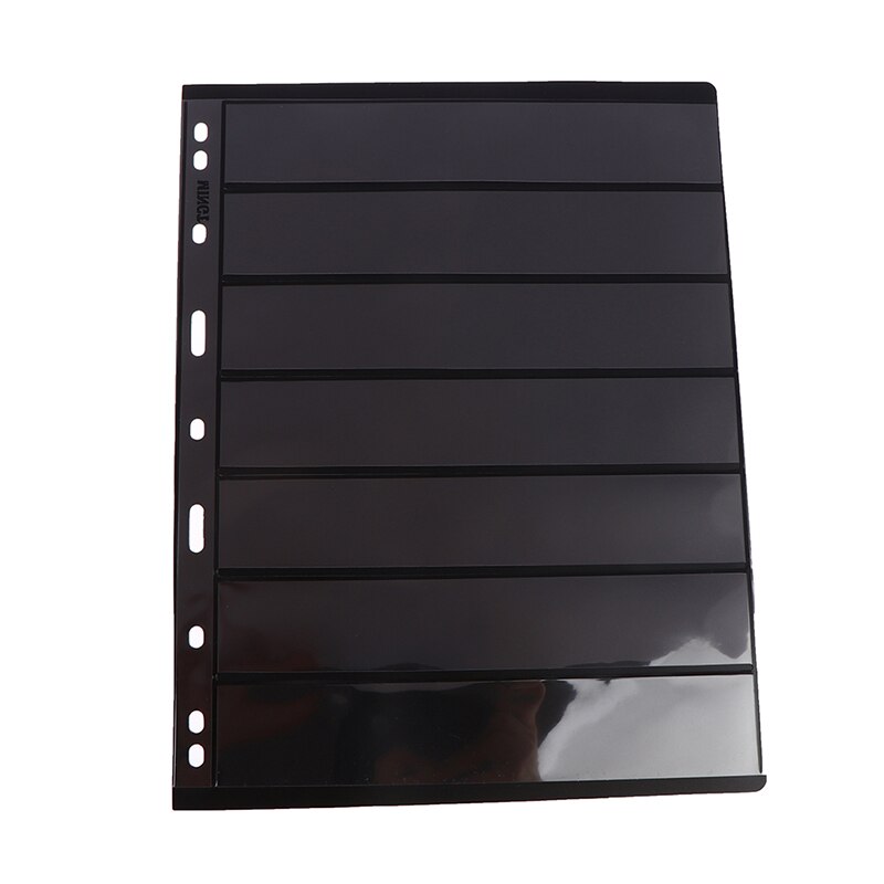 10PCS/Lot 7 Grid Postage Stamps Grid Stamp Page Collection Stamps Holders of Stamp Album PVC