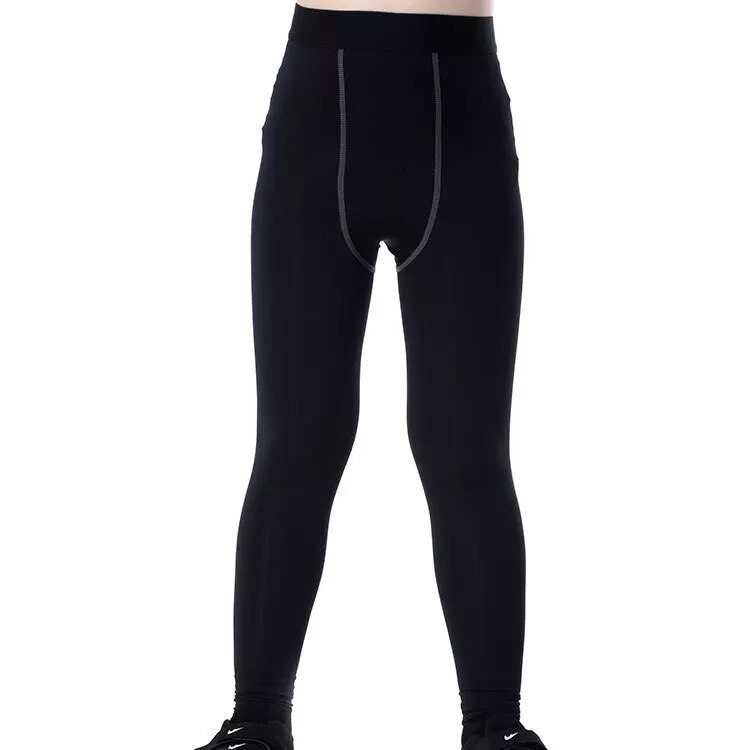 Han Eend Goedkope Jeugd Blank Quick Dry Leggings In Voorraad: 9 T / Black