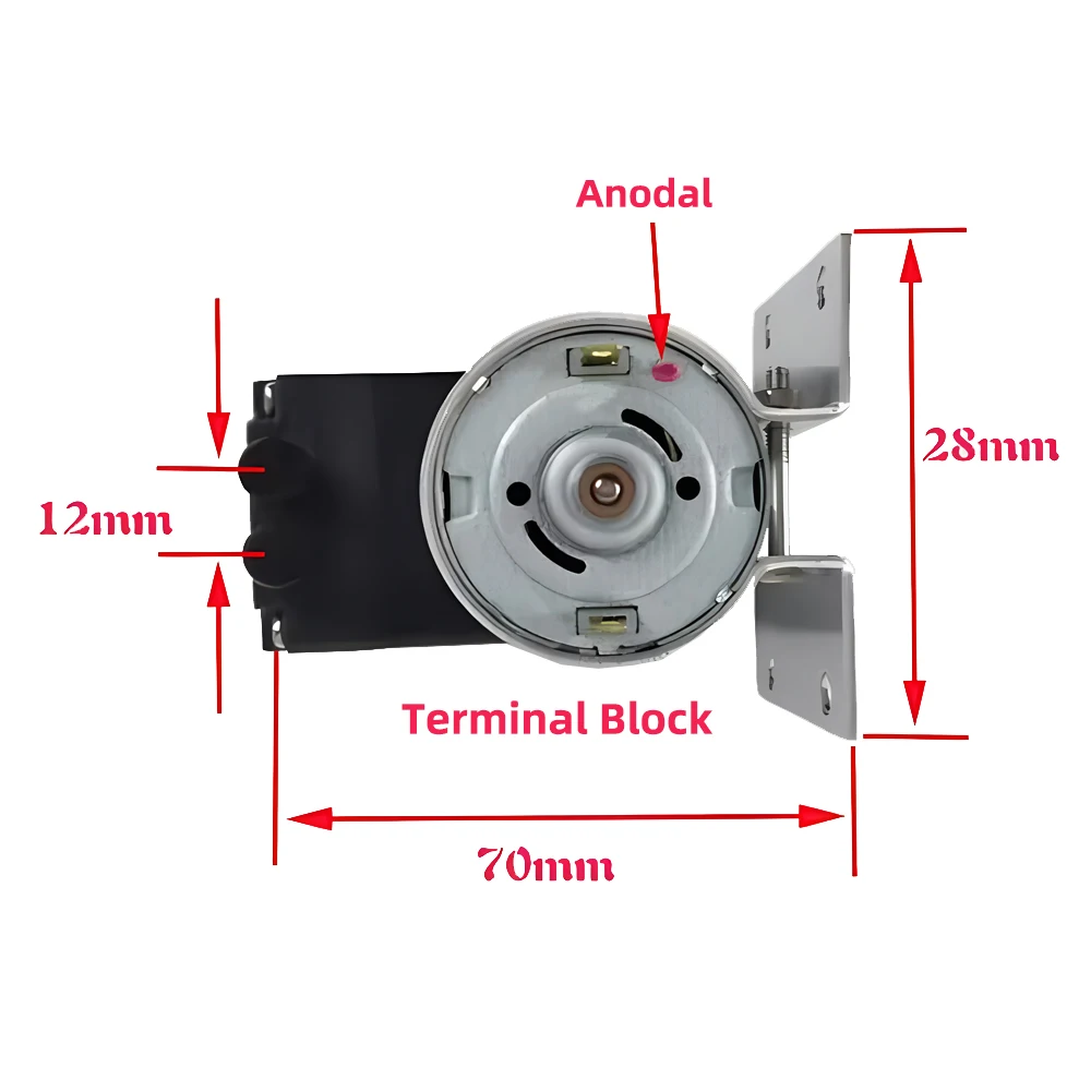 Gleichstrom 12V/24V 80kPa Mikro vakuumpumpe Kleine Vakuumpumpe Pumpen Mehrzweck-Pneumatik membran pumpe Schröpfen Vakuumpumpe