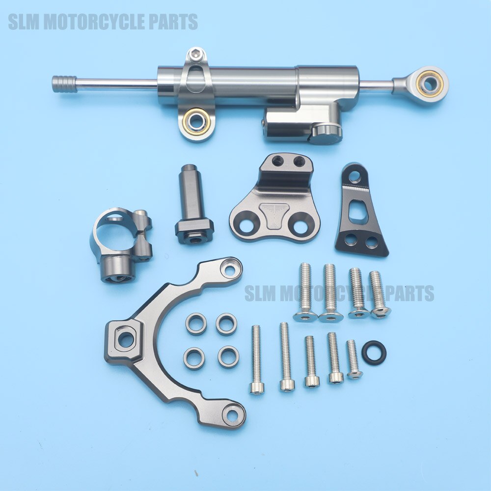 Motorcycles Adjustable Steering Stabilize Damper Bracket Kit For Kawasaki Z900: K