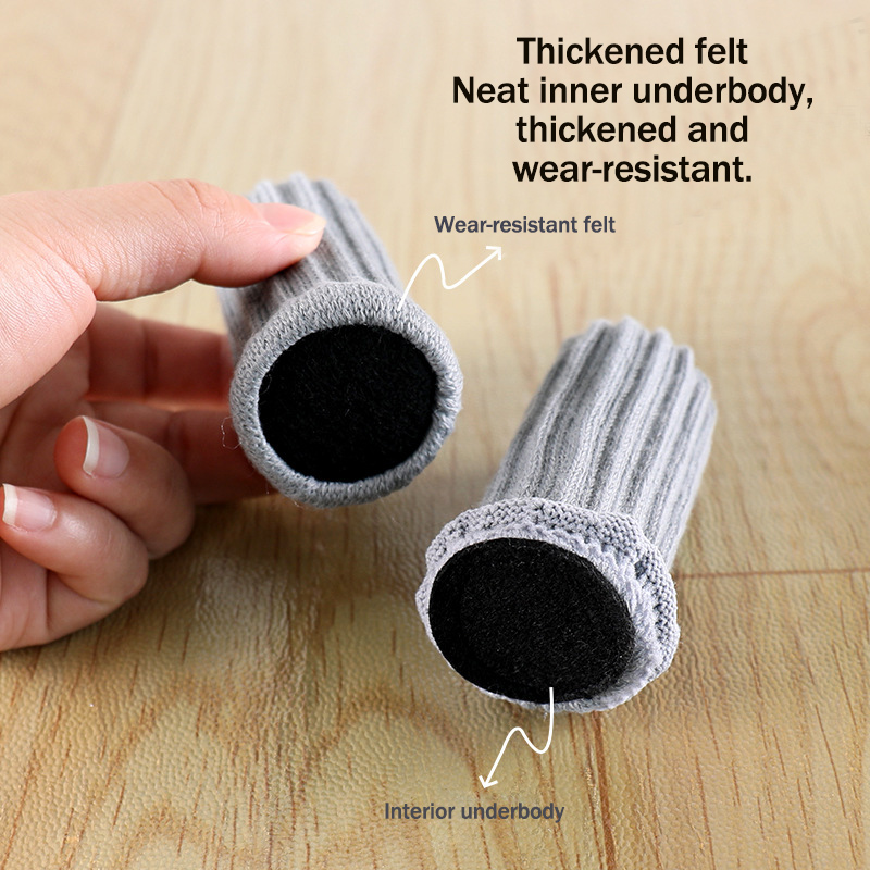 24 stuks meubelvoeten gebreide beschermers stoelpoten vloer antislipkussens tafelpoten sokken voor vloerbeschermers stoelkussens hoezen