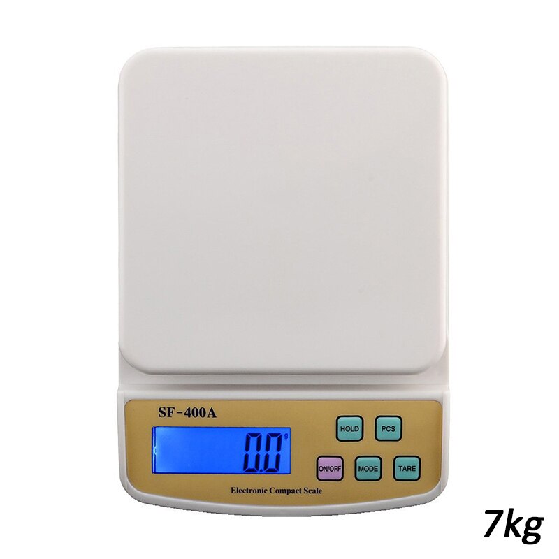 Food Scale Digital Blue Backlit LCD Display Multifunctional Food Scale for Kitchen Cooking Baking DEC889: 7kg