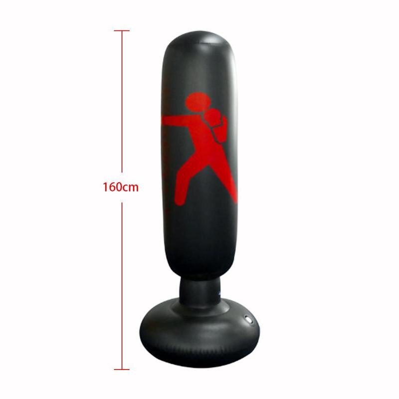 Pvc Sandbag Inflatable Boxing Bag Foldable Tumbler Boxing Bag Fitness Punching Training Bag Type O6E0