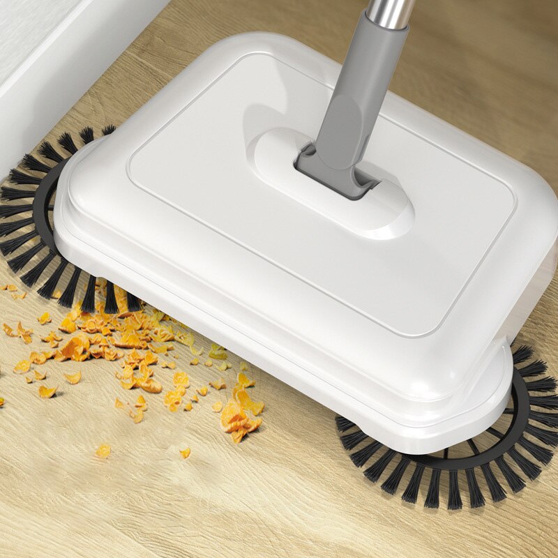 All-In-Een Veegmachine Rvs Bezem Stoffer Hand Push... – Grandado
