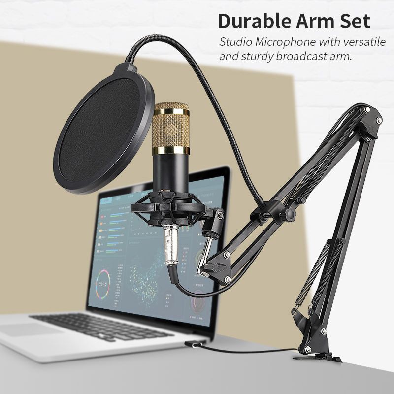 Microphone Scissor Arm Stand Recording Holder Tripod Microphone Stand F2 With A Spider Cantilever Bracket Universal Shock Mount