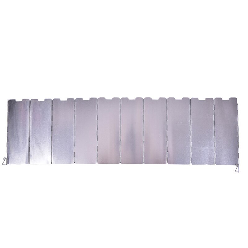 Cocina de Gas plegable de 10 placas para acampar, pantalla de protección contra el viento para exteriores