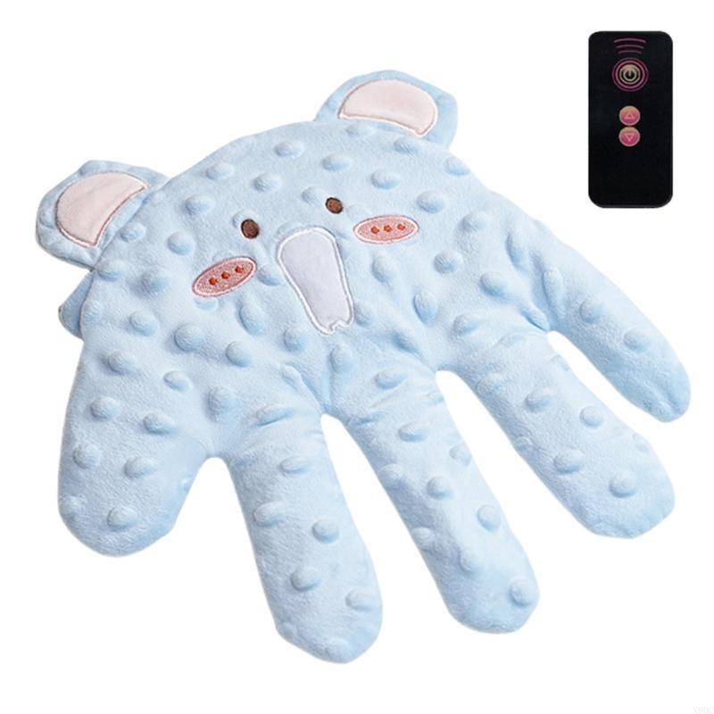 Soothing hand baby calming pillow for children, soft and breathable sleep aid for toddlers with gentle vibration: Orange