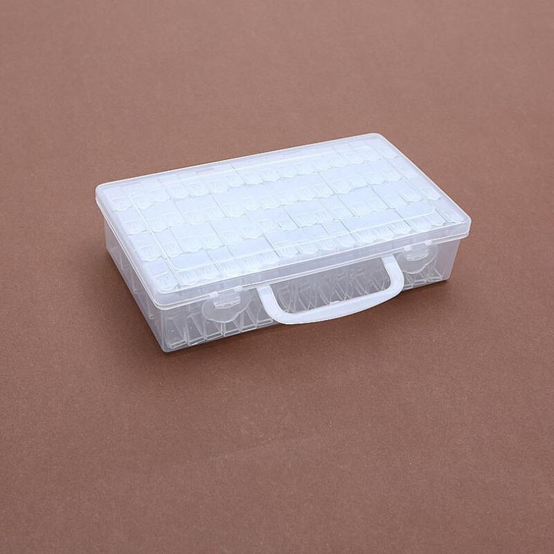 Diamentowe hafty diamentowe narzędzie robić malowania pudełko diamentowe przeźroczyste tworzywo sztuczne schowek organizer robić przechowywania biżuterii pudełko 6-64 siatki