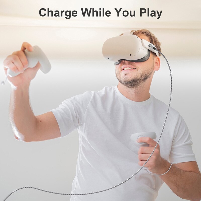Voor Oculus Quest 2 Link Kabel Nylon Gevlochten 5M Quick Charge Kabels Voor Quest2 Vr Transfer Fast Kosten Vr headset Accessoires